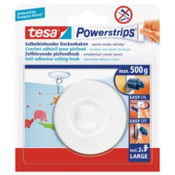 Tesa POWERSTRIPS DECKENHAKEN WEIß