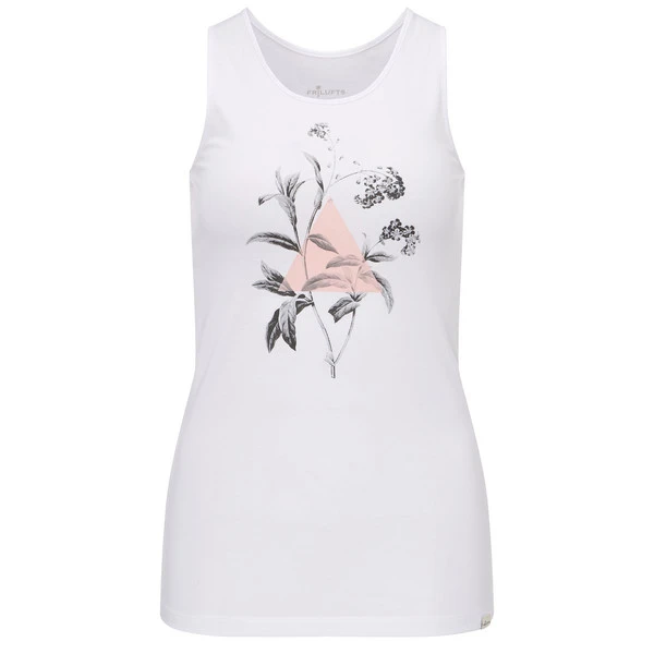 FRILUFTS BITONTO PRINTED TOP Damen Trägershirt BRIGHT WHITE 3 FRILUFTS BITONTO PRINTED TOP Damen Trägershirt BRIGHT WHITE