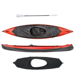 Nortik SCUBI 1 XL PACKAGE OFFER RED Kajak ROT/SCHWARZ