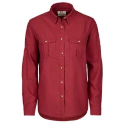 FJÄLLRÄVEN Fjällräven ÖVIK TRAVEL SHIRT LS W Damen Outdoor Bluse RASPBERRY RED