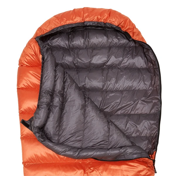 Western Mountaineering FLYLITE Daunenschlafsack ORANGE/GREY 4 Western Mountaineering FLYLITE Daunenschlafsack ORANGE/GREY – Bild 2
