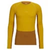 Icebreaker M MERINO ZONEKNIT 200 LS CREWE Herren Funktionsshirt SILENT GOLD/CLOVE/SHINE/CB