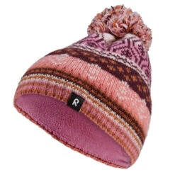Reima BEANIE POHJOINEN Kinder Wollmütze COLD PINK