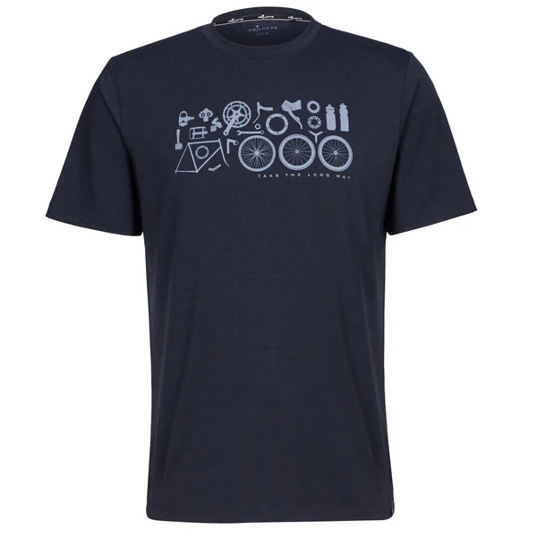 FRILUFTS MATHRAKI PRINTED T-SHIRT Herren Funktionsshirt DARK SAPPHIRE BIKE EQUIPMENT 3 FRILUFTS MATHRAKI PRINTED T-SHIRT Herren Funktionsshirt DARK SAPPHIRE BIKE EQUIPMENT