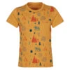 Vaude KIDS TAMMAR AOP T-SHIRT Kinder T-Shirt BURNT YELLOW