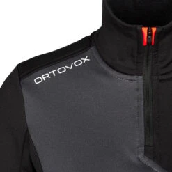 Ortovox FLEECE LIGHT ZIP NECK W Damen Fleecepullover BLACK RAVEN -Outdoor Verkauf 5638044854 c fleece light zip neck w ortovox 24