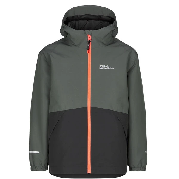Jack Wolfskin ICELAND 3IN1 JACKET K Kinder Doppeljacke SLATE GREEN 3 Jack Wolfskin ICELAND 3IN1 JACKET K Kinder Doppeljacke SLATE GREEN