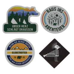 REFLECTIVE Berlin REFLECTIVE 4ER GLOBETROTTER LOGO SET Fahrradzubehör NOCOLOR