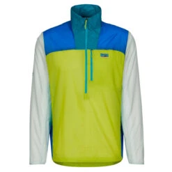 Patagonia M' S HOUDINI STASH 1/2 ZIP P/O Herren Windbreaker PHOSPHORUS GREEN