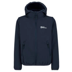 Jack Wolfskin FOURWINDS JACKET KIDS Kinder Softshelljacke NIGHT BLUE